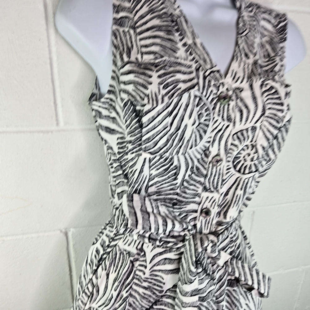 Whbm Seashell Nautilus Nautical Button Up Sleevel… - image 4